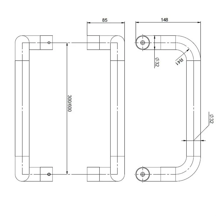 aluminum door pull handle-size aluminum door pull handle-size