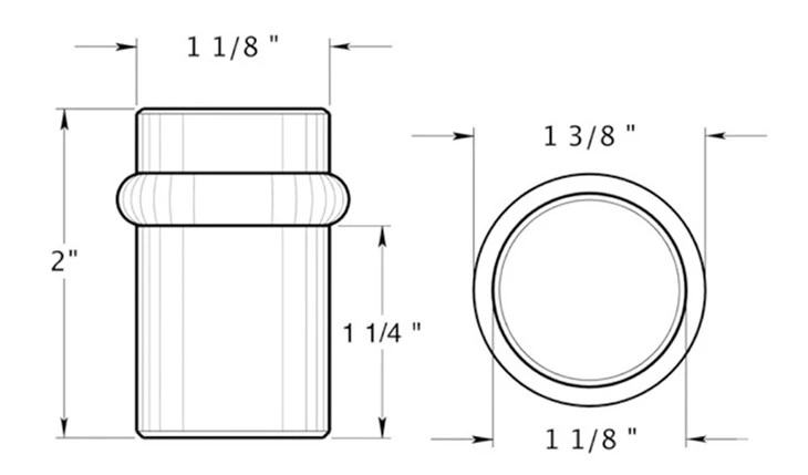 cylinder-floor-bumper-size