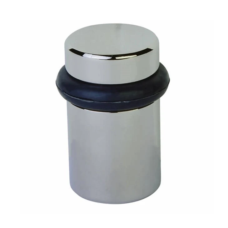 cylinder floor bumper-polished nickel