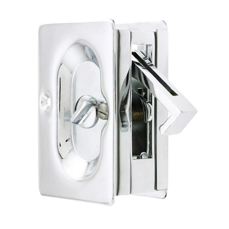 pocket door privacy latch-Polished Chrome pocket door privacy latch-Polished Chrome