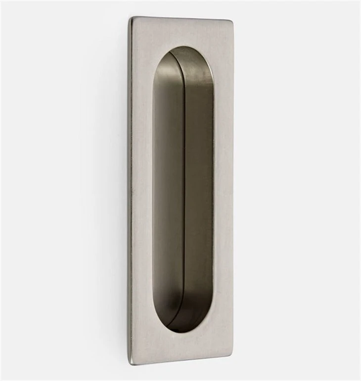 recessed flush pull-Brass