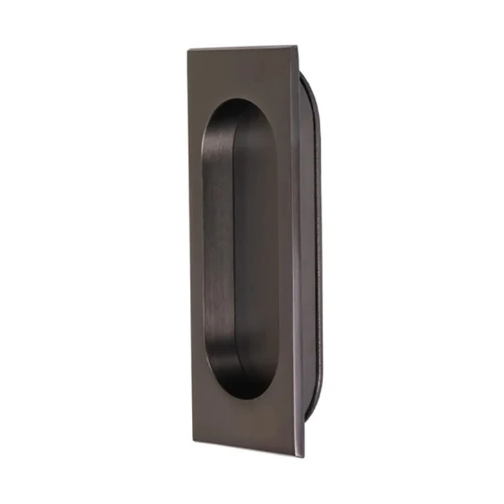 recessed flush pull-Matt Bronze