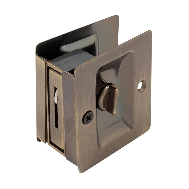 Pocket door hardware-Antique Brass Pocket door hardware-Antique Brass