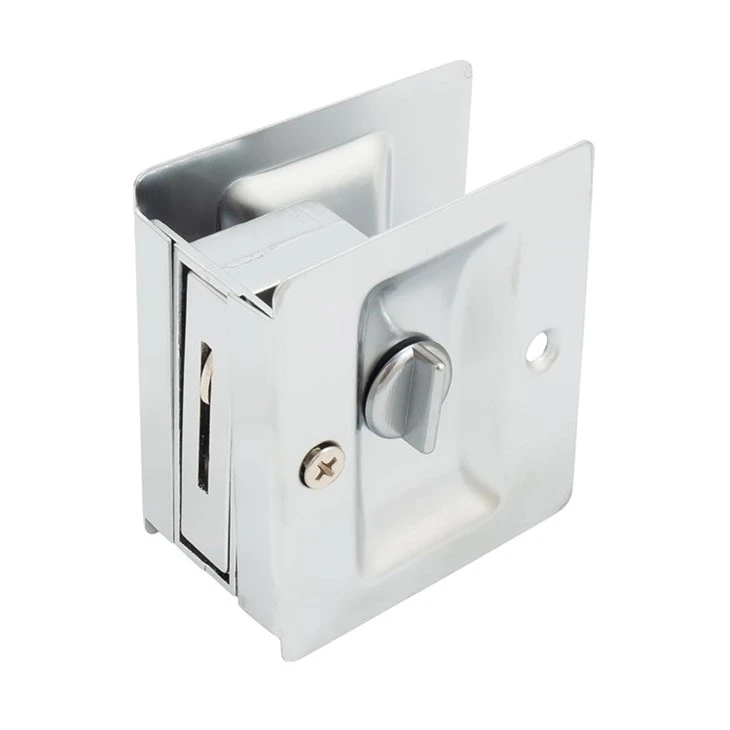 Pocket door hardware-Satin Chrome Pocket door hardware-Satin Chrome