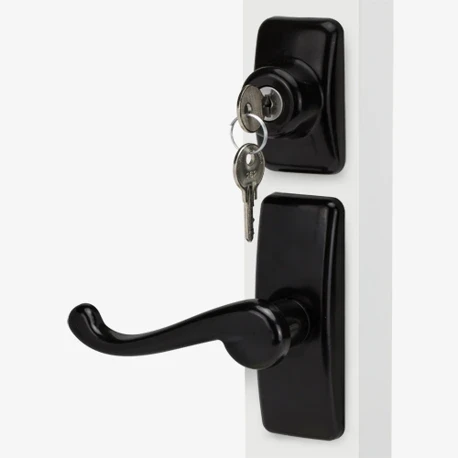 screen door pull handle set-Black screen door pull handle set-Black