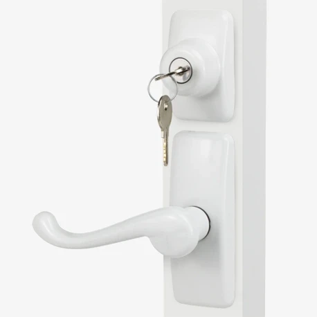screen door pull handle set-White screen door pull handle set-White