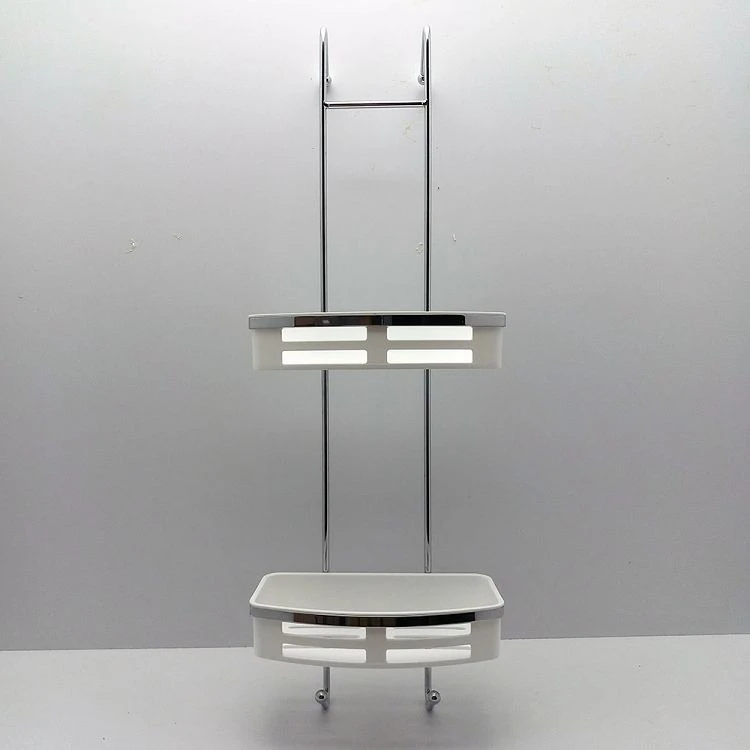 black over door shower caddy-front