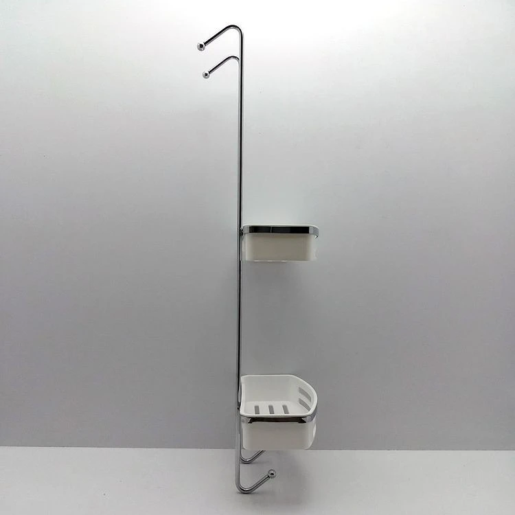 black over door shower caddy-side