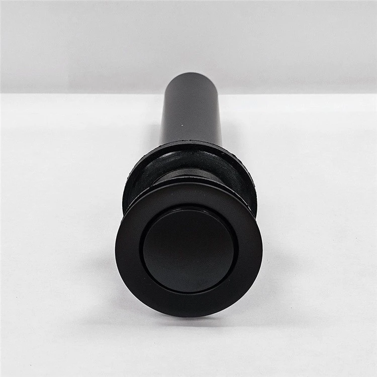 black pop up bath waste top