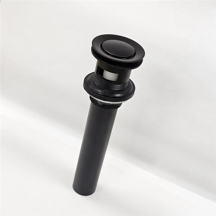 black pop up bath waste side