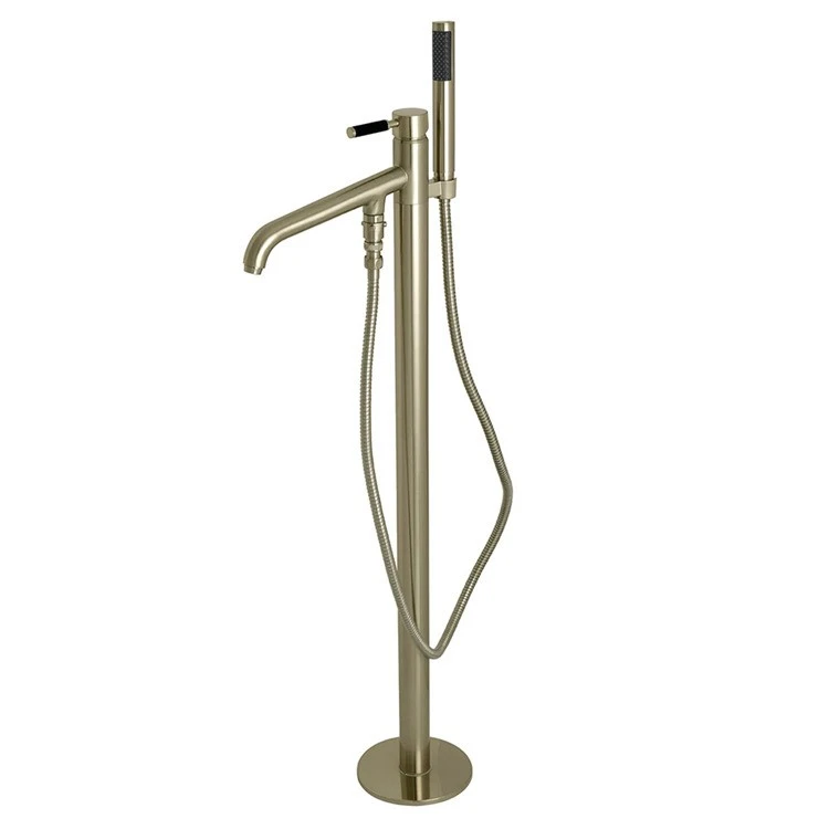 brushed gold freestanding tub faucet-Brushed Nickel brushed gold freestanding tub faucet-Brushed Nickel