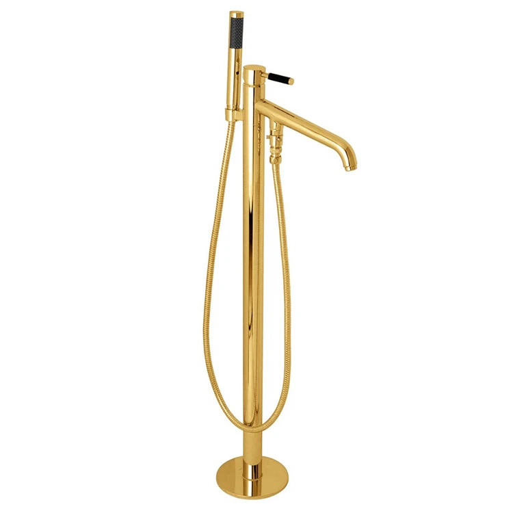 Brushed Gold Freestanding Tub Faucet Brushed Gold Freestanding Tub Faucet