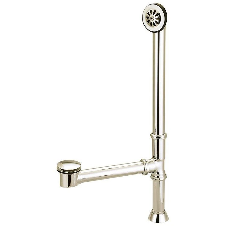 matte black bathtub drain-Polished Nickel(001)