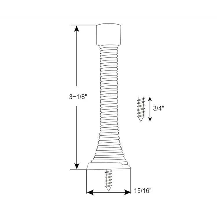 spring door stop-size spring door stop-size