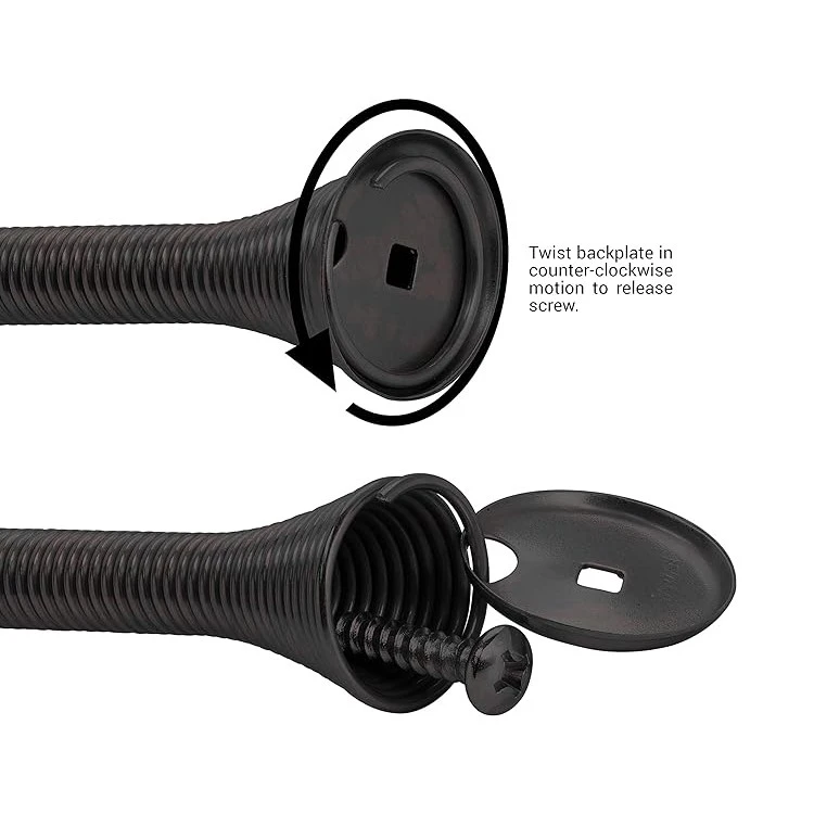 Matte Black Spring Door Stop