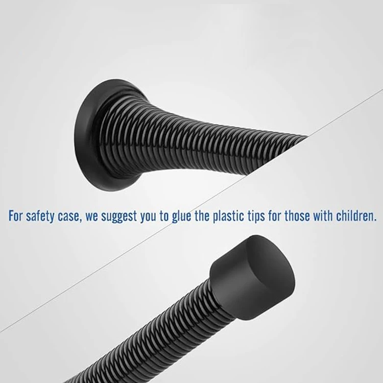 Matte Black Spring Door Stop