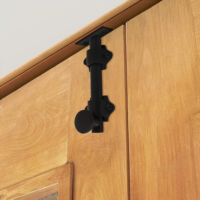 product application wood door latch