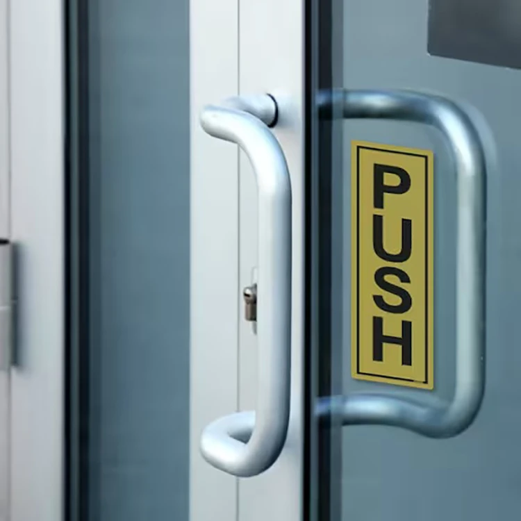 Product application outside aluminum door pull handle