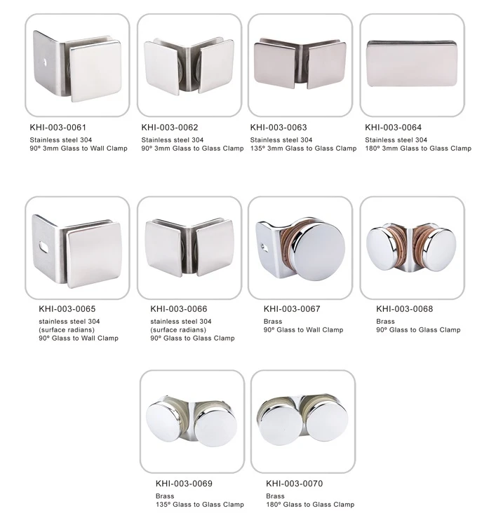 Shower wall clamps