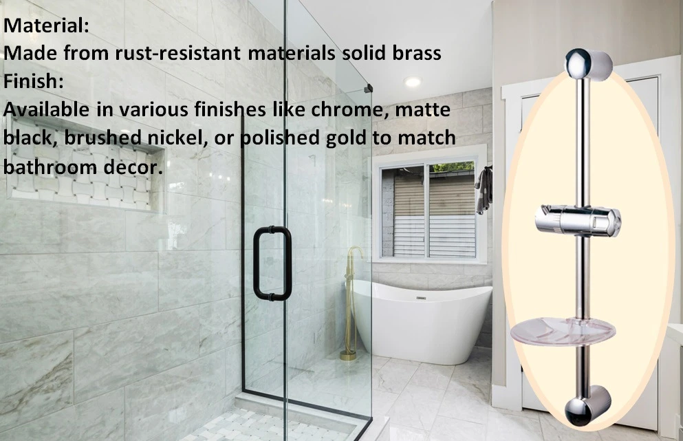 product feature hand held showers with slide bar