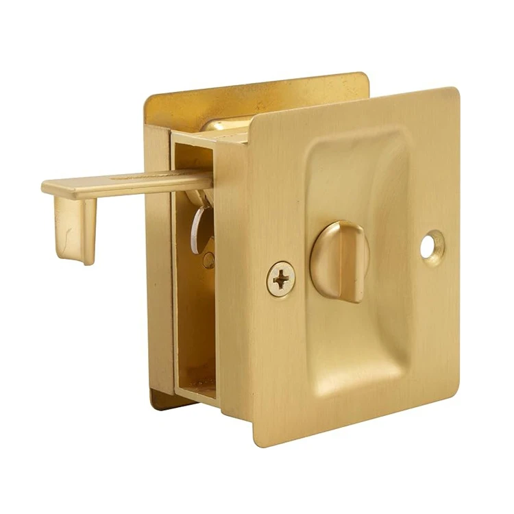 Satin Brass Pocket Door Hardware Satin Brass Pocket Door Hardware
