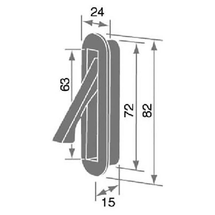 sliding door edge pull-Size sliding door edge pull-Size