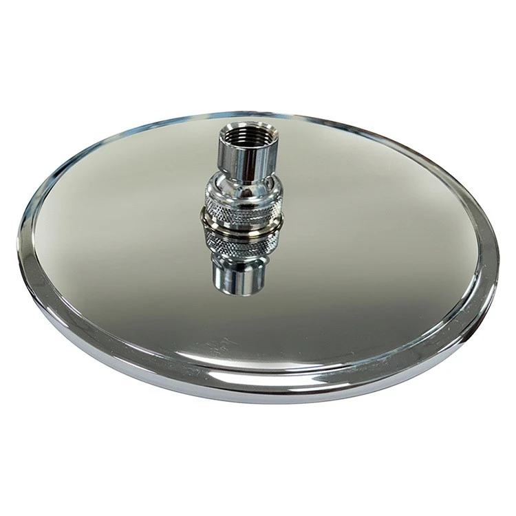round stainless steel rainfall shower head