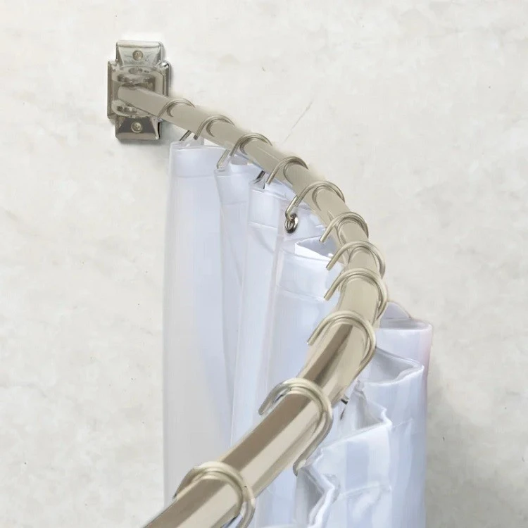 manhattan satin nickel curved shower curtain rod manhattan satin nickel curved shower curtain rod