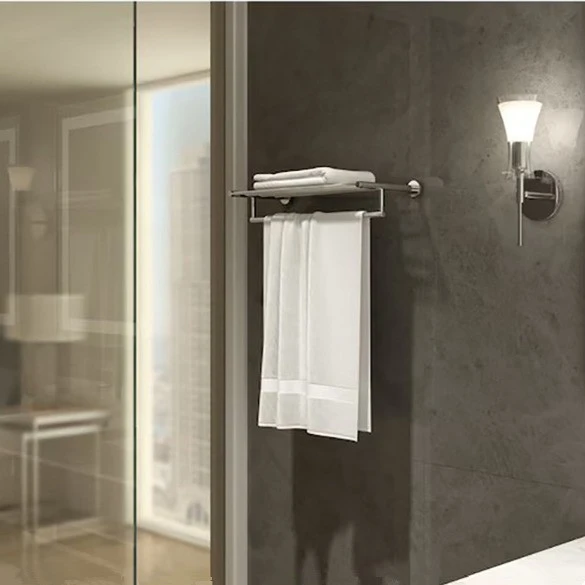 hotel stainless steel towel shelf